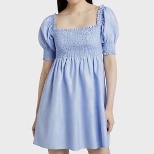 The Athena Nap Dress - Light Blue Glitter Check